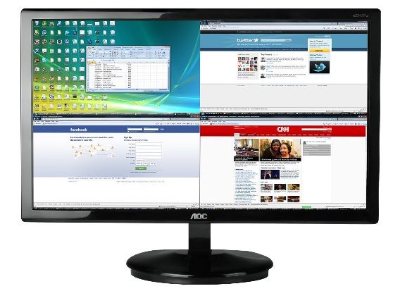 AOC Aire Black LED Monitor 