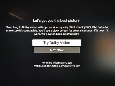 AppleTV Dolby Vision