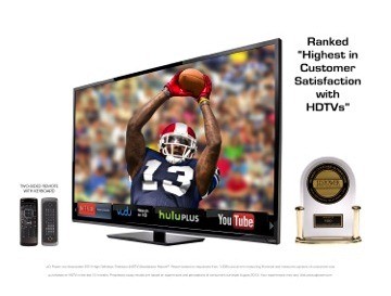 Vizio Moves to Ultra-Large 55"-70" LED TVs