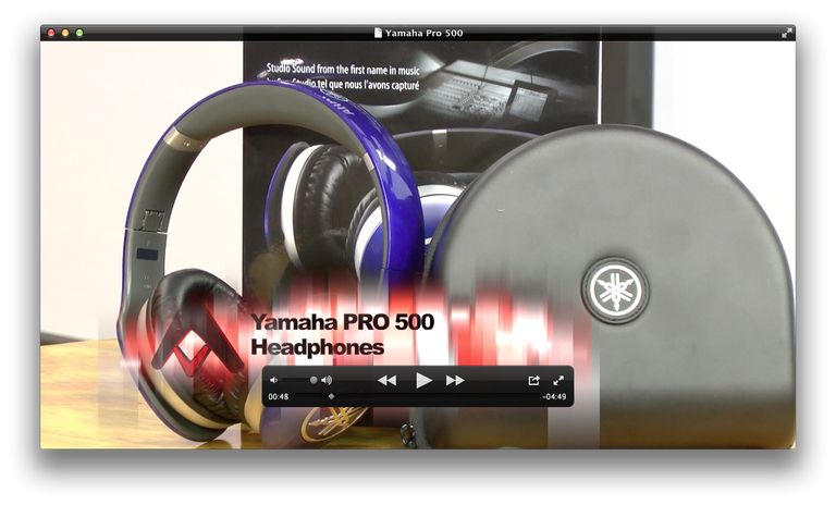 Yamaha Pro 500 Headphones Video