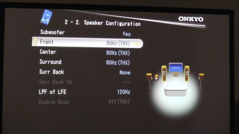 speaker distance setting