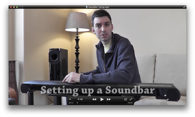 Setting Up a Sound Bar