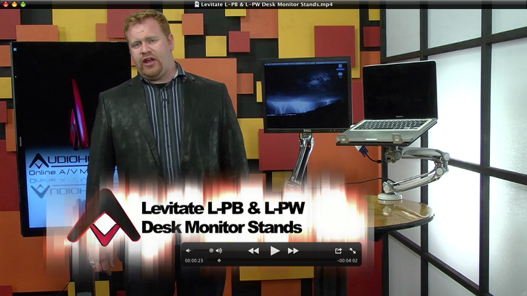 Atdec Levitate L-PB & L-PW Desk Monitor Stands