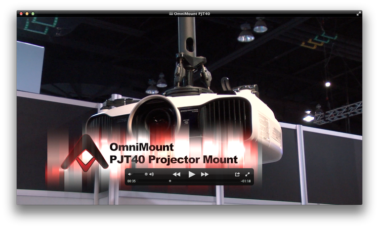 Omnimount PJT40 Projector Mount with Turnbuckles