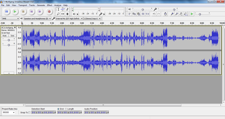 Audacity Screenshot