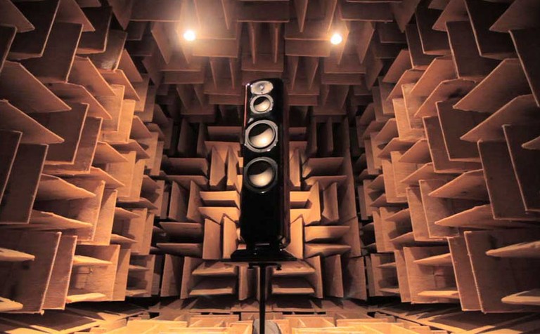 Revel Speaker in Anechoic Chamber