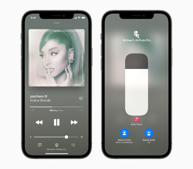 Apple Music Ariana Grande Dolby Atmos on iPhone