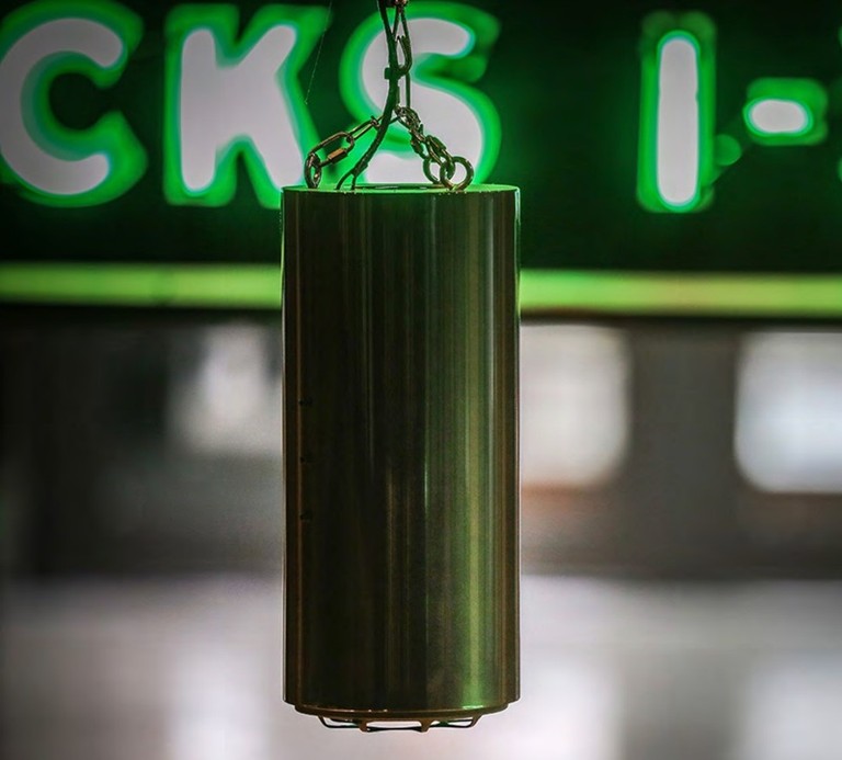 Memphis hotel Custom Pendant Speaker close-up