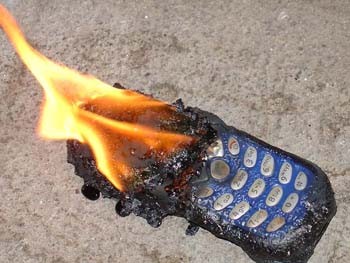 Burn that analogue cell phone