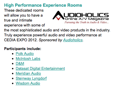 CEDIA HiPER Rooms Powered by Audioholics!