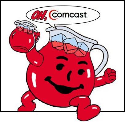 Comcast Shares Subscription TV Kool-Aid