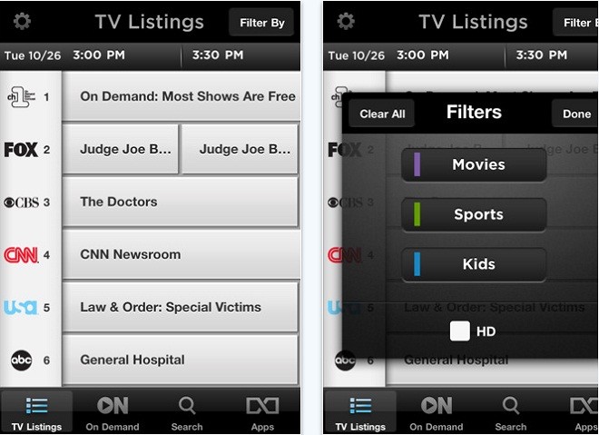 Comcast Xfinity TV Streaming App