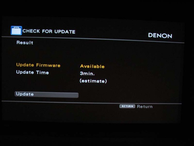 Denon AVP-A1HDCI & AVR-5308CI Firmware Update