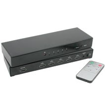 Impact Acoustics 1080p 5-Port HDMI Selector Switch