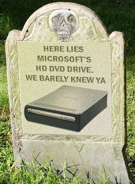 So long HD DVD drive!