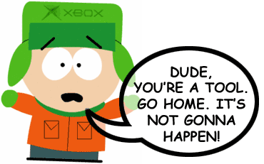 No Blu-ray for Xbox 360. Seriously. Go Home.