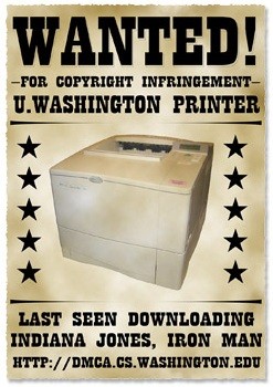 Researchers get MPAA/RIAA to bust a Printer for P2P File Sharing