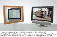 Sharp Makes Two-way Dual-LCD Display