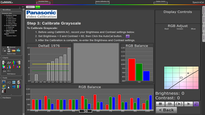 SpectraCal Automatic Calibration of Panasonic HDTVs