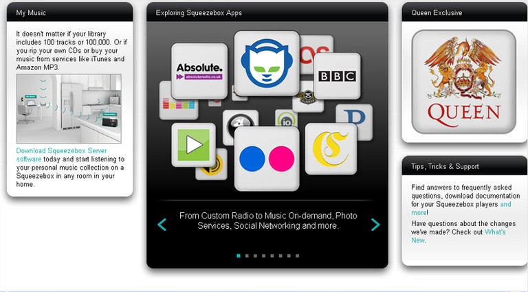 Squeezebox Gets Apps