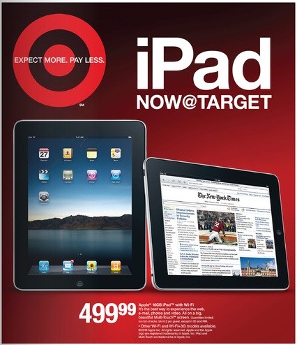 iPad Now Available at Target Stores