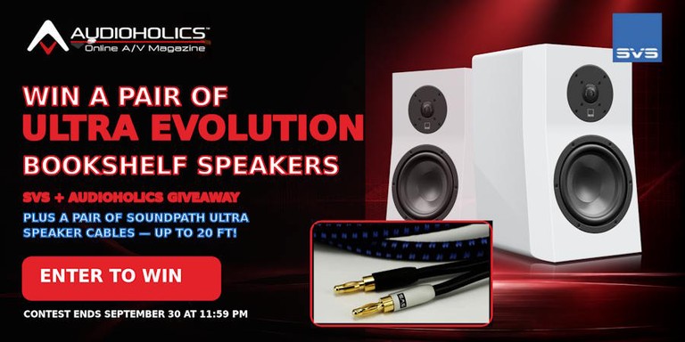 SVS Ultra Evolution Bookshelf Speaker Giveaway: WIN a $1,199.98 Pair!