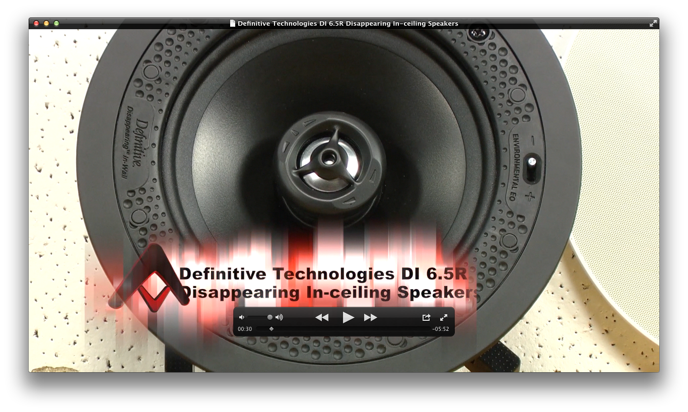 Definitive Technology Di 6 5r Disappearing In Ceiling Speakers