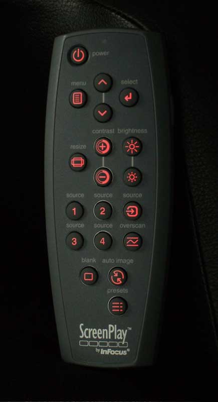 ScreenPlay 5000 remote control