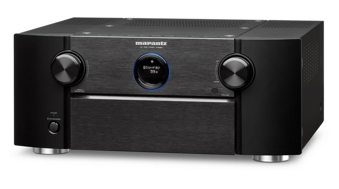 The Marantz AV8801 pre/pro features Audysseys MultEQ XT32 and Sub EQ.