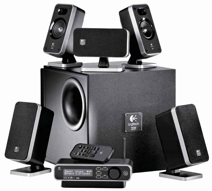 Logitech Z906 5.1 Surround Sound Speaker System THX Dolby Digital ~ Tested