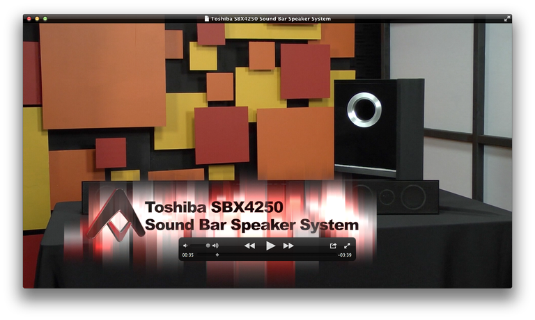 SBX4250 Sound Bar Speaker System Video