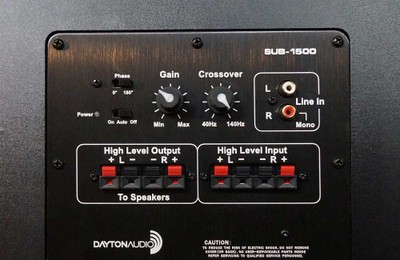 SUB1500 amp panel