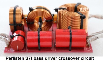 S7t Crossover bass drivers labeled