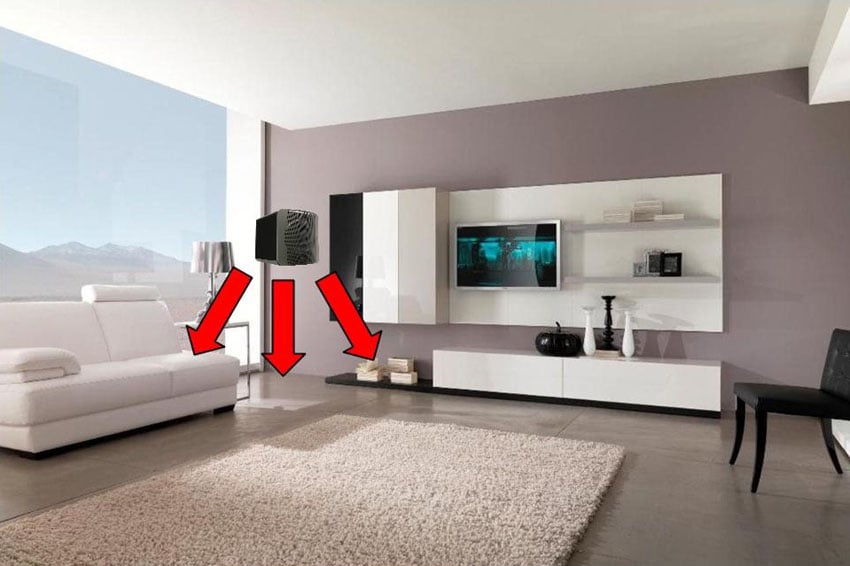living room subwoofer placement