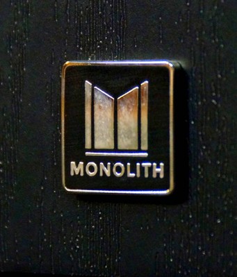 Monolith badge close up