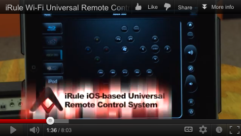 iRule iOS and Android WiFi Universal Remote Control System