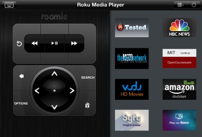 Roomie roku interface